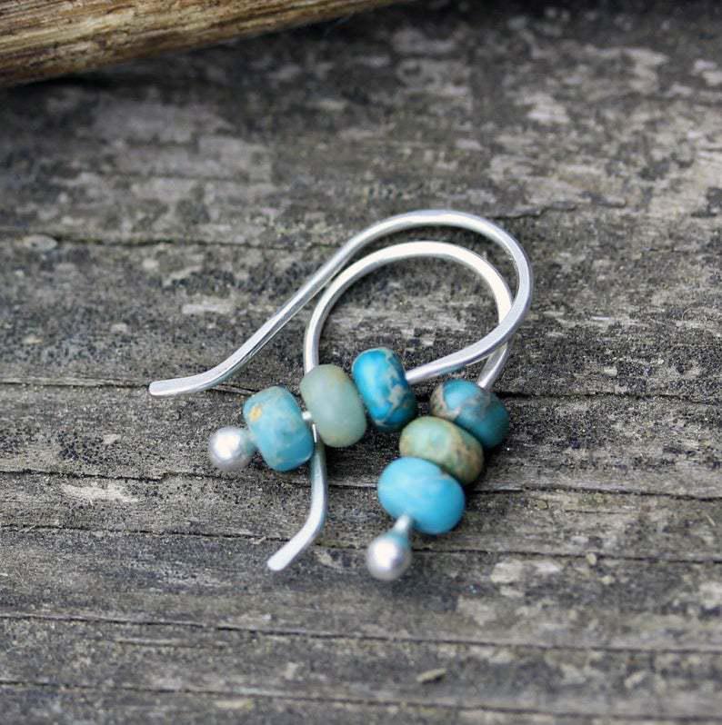 Turquoise Gem Earrings