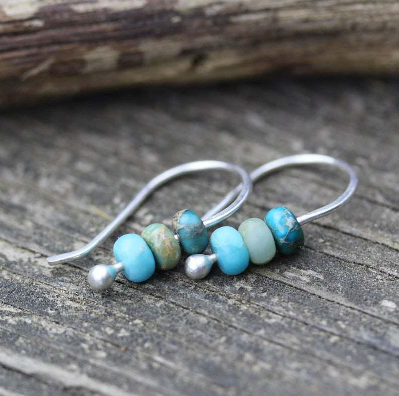 Turquoise Gem Earrings