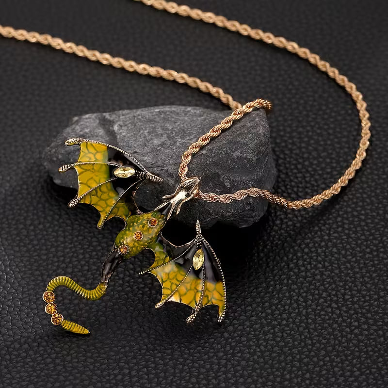 Ethereal Dragon Dream Pendant Necklace