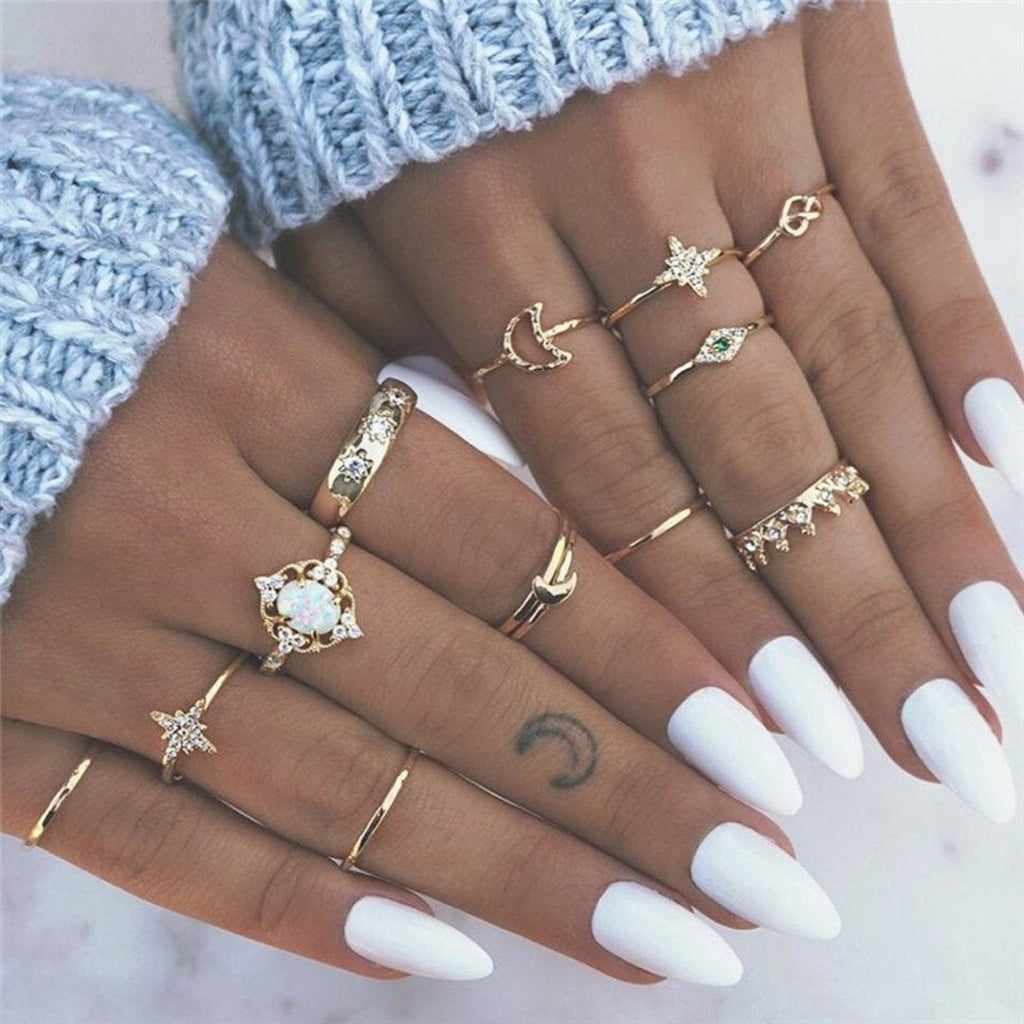 Unique Premium Set of 8 to 12 Rings
