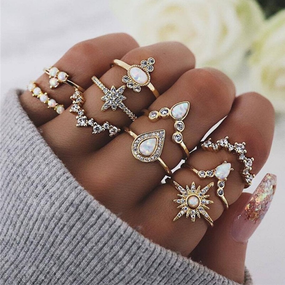 Unique Premium Set of 8 to 12 Rings
