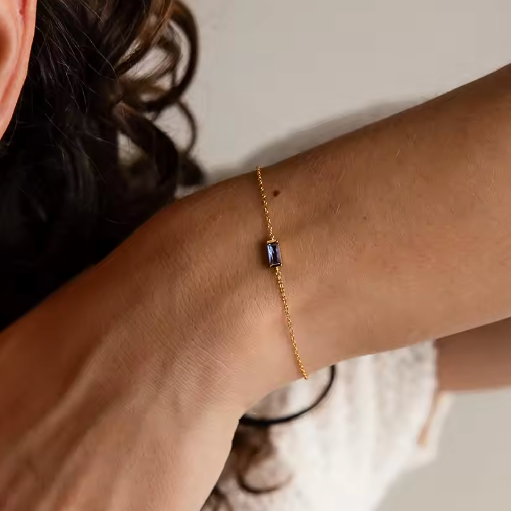 Heartline Gemstone Bracelet