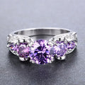 Silver Amethyst Antique Ring