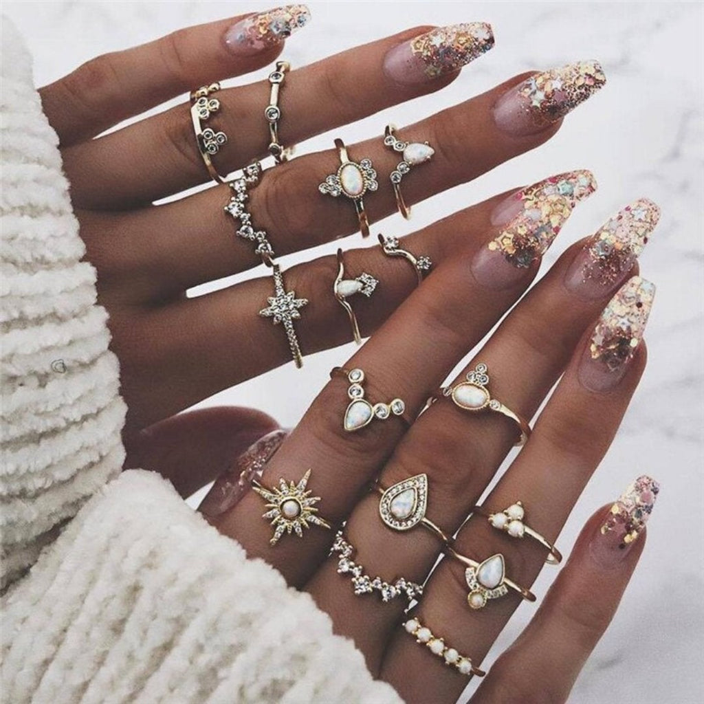 Unique Premium Set of 8 to 12 Rings