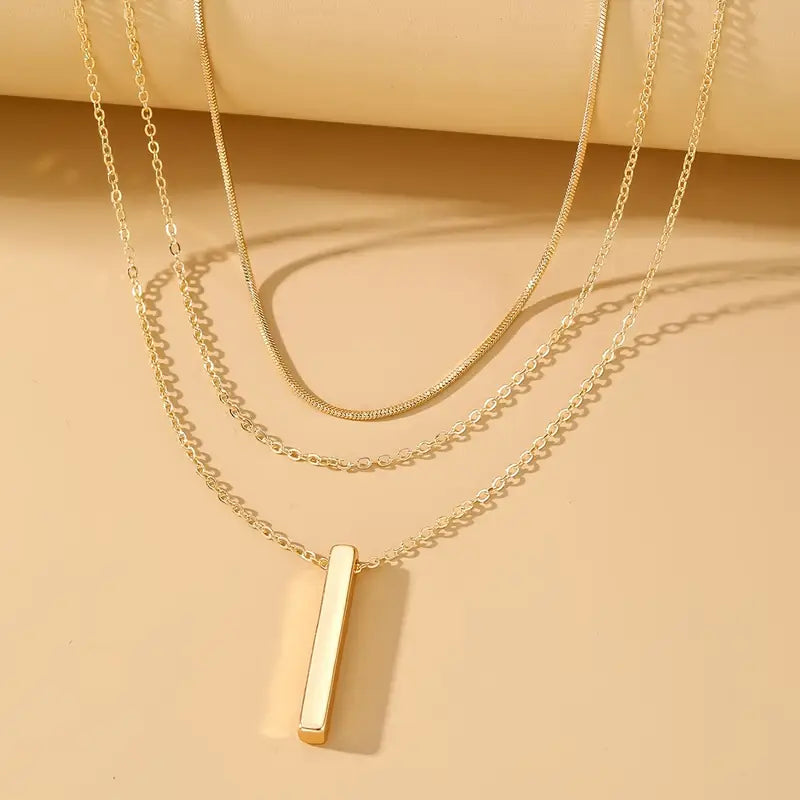 Graceful tiered declaration necklaces.