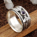 Purple Gemstone Meditation Ring by Bee