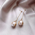 Golden Pearl Earrings