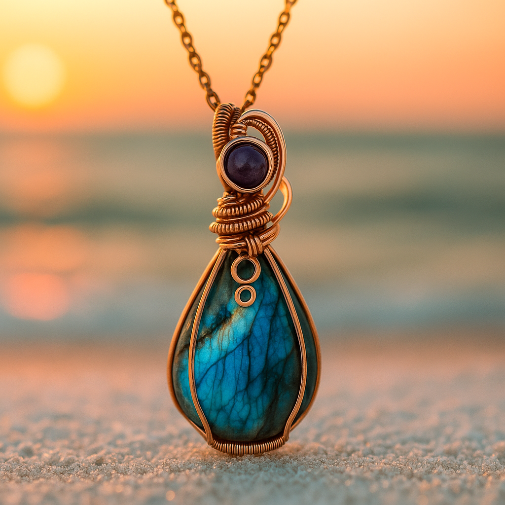 Antique Mermaid – Gold necklace with handcrafted pendant