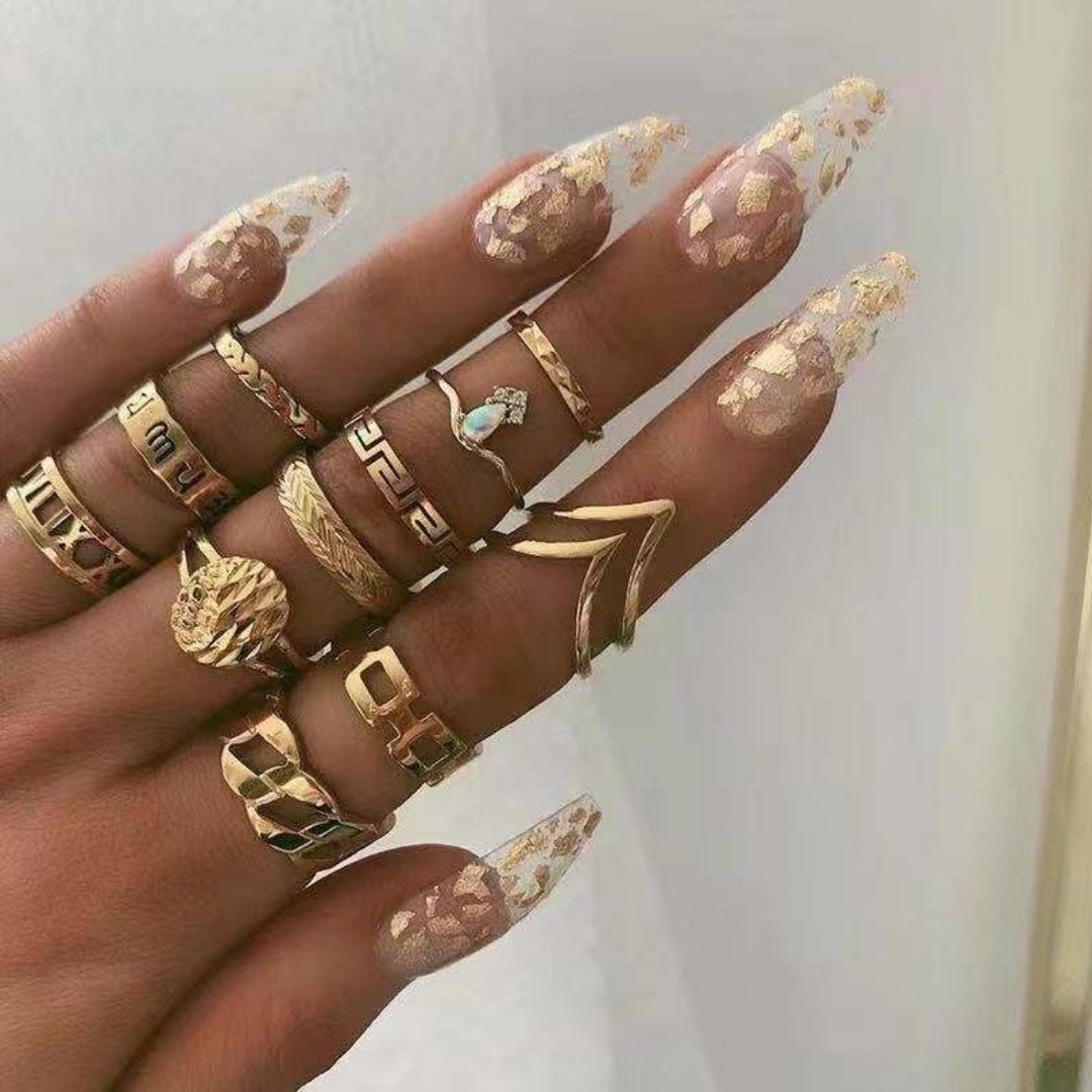 Unique Premium Set of 8 to 12 Rings