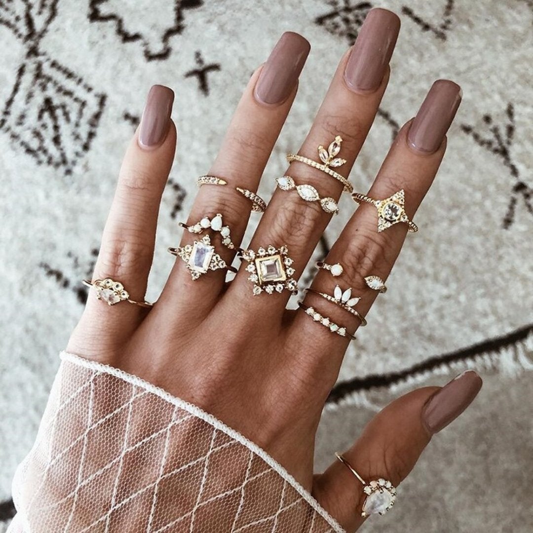 Unique Premium Set of 8 to 12 Rings