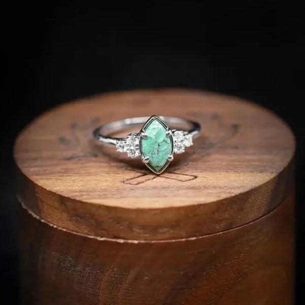 Natural Turquoise Gemstone Ring
