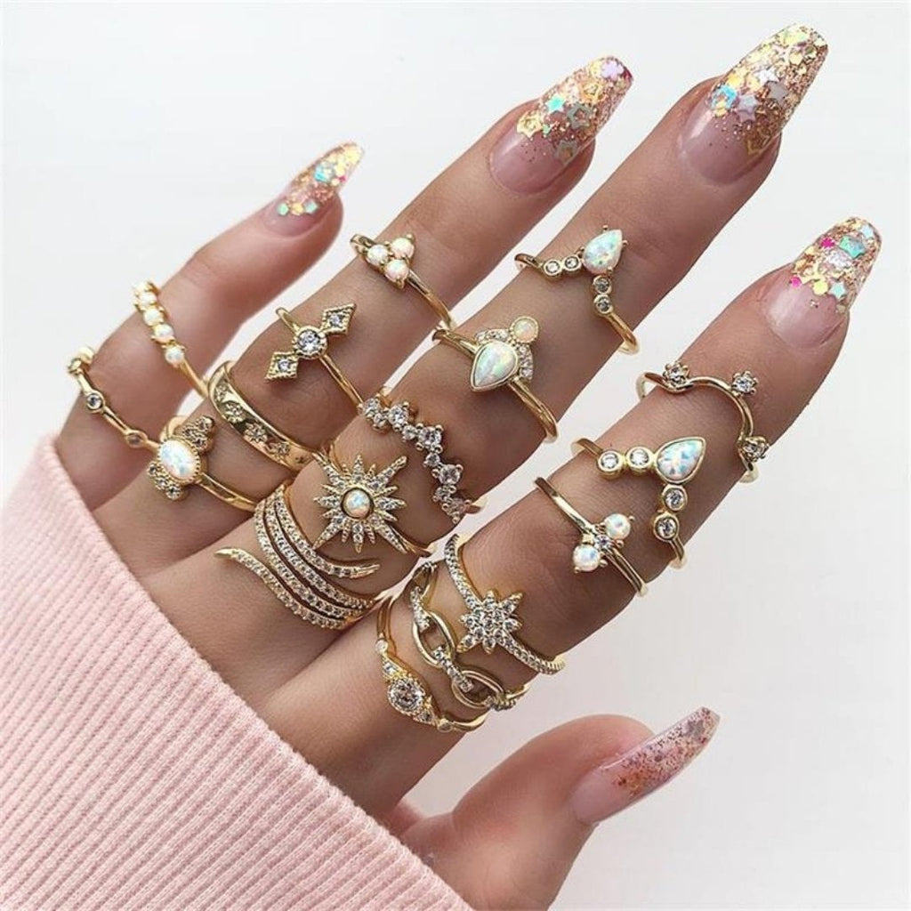 Unique Premium Set of 8 to 12 Rings