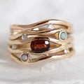 Vintage Zirconia Delicate Gold Ring