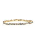 Golden Glow: Radiant Crystal Tennis Bracelet