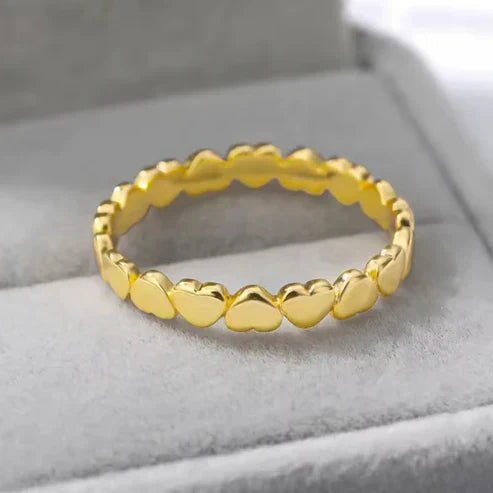 Golden Hearts Bangle