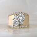 Vintage Gold Radiant Zircon Ring