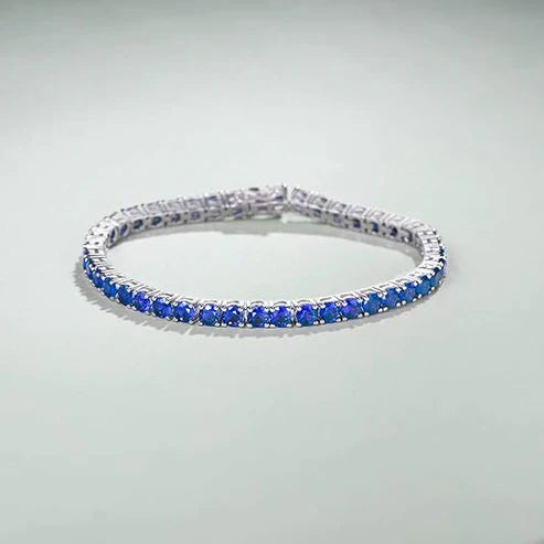 Sapphire Tennis Wristlet