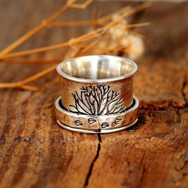 Tree of Life Spinner Mindfulness Ring