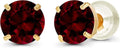 Ruby Round Stud Earrings -> Ruby Circular Stud Earrings