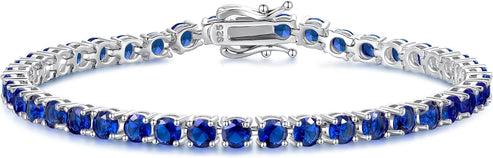 Sapphire Tennis Wristlet
