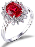 Timeless Ruby Halo Ring