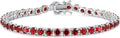 Ruby Gemstone Tennis Bracelet