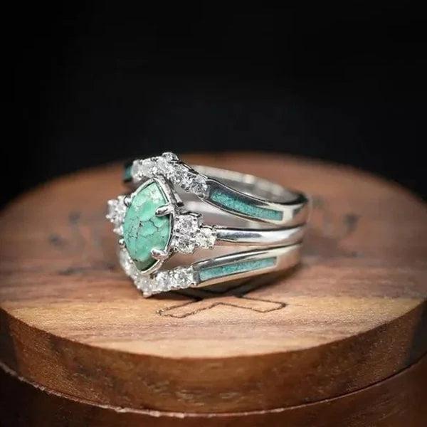 Natural Turquoise Gemstone Ring