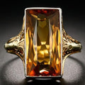 Orange glass ring