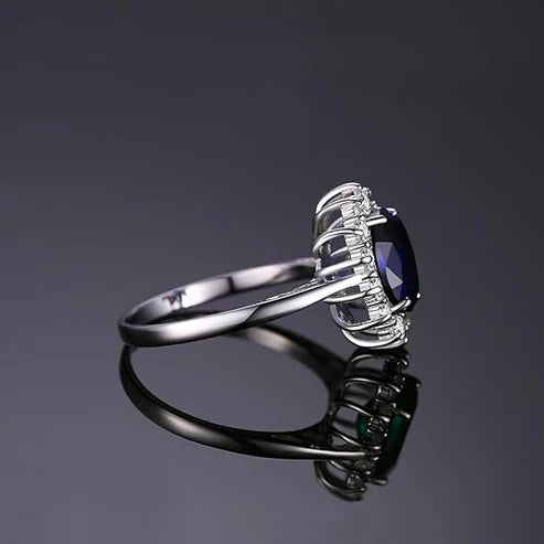 Classic Sapphire Halo Band