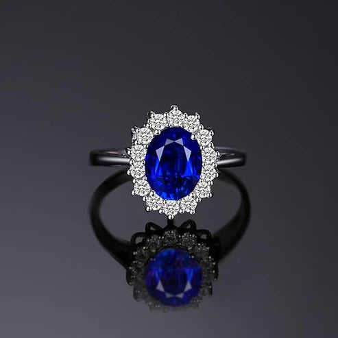 Classic Sapphire Halo Band