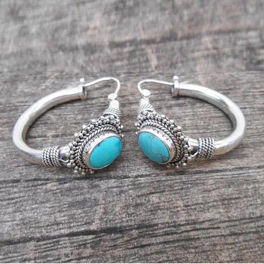 Retro Turquoise Earrings.
