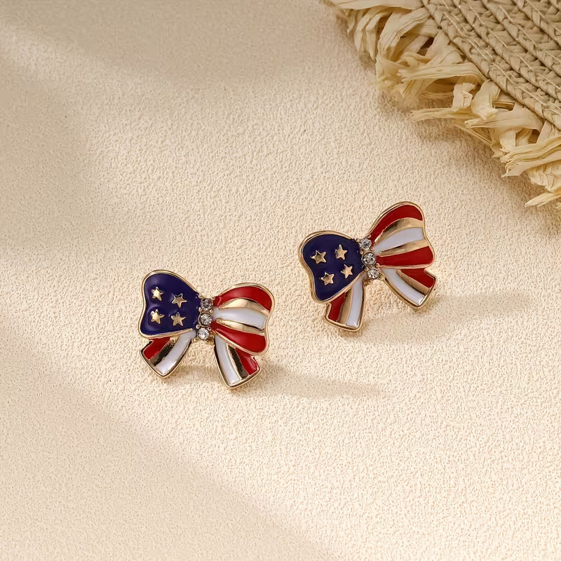 Liberty Grace Bow Stud Earrings