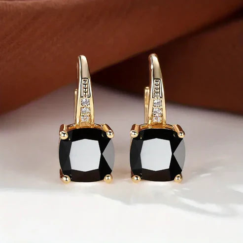 Mystic Gemstone Hoop Earrings