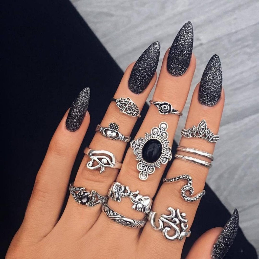 Unique Premium Set of 8 to 12 Rings