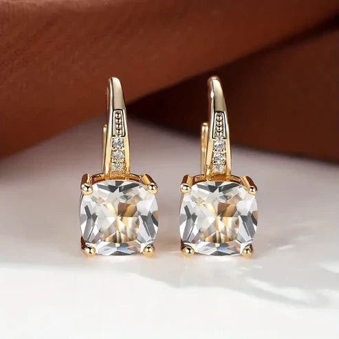 Mystic Sapphire Gemstone Hoop Earrings