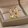 Golden Hearts Studs