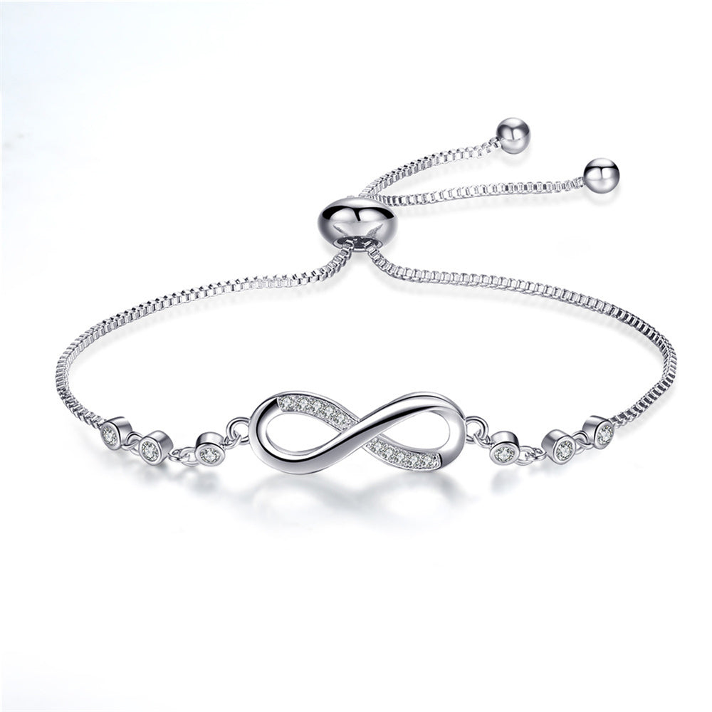 Elegant Silver Eternity Bracelet