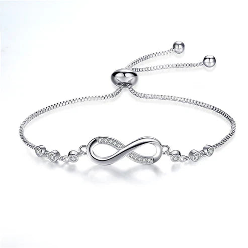 Adjustable Endless Bracelet in Silver