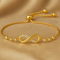 Elegant Silver Eternity Bracelet