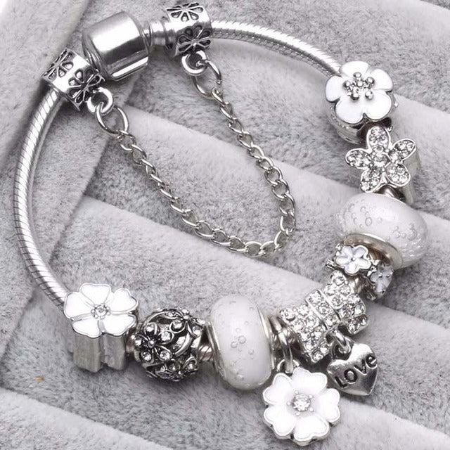Gray Vintage Silver Bangles