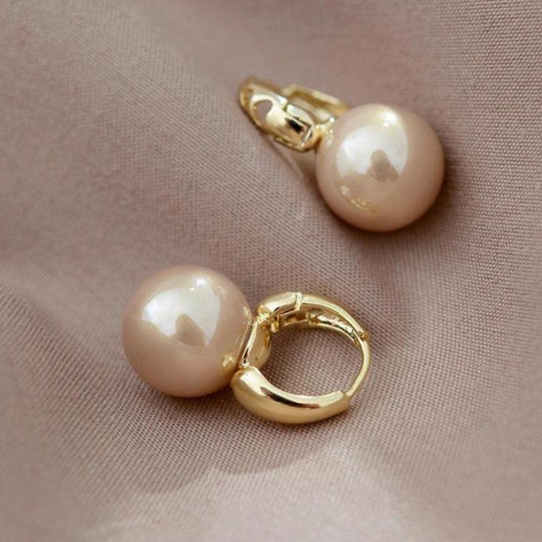 Gold-Plated Pearl Studs