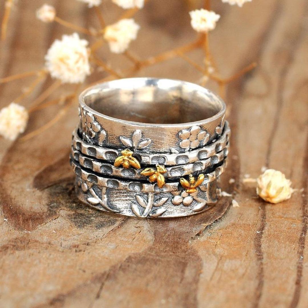 Petite Bee Blossom Ring.