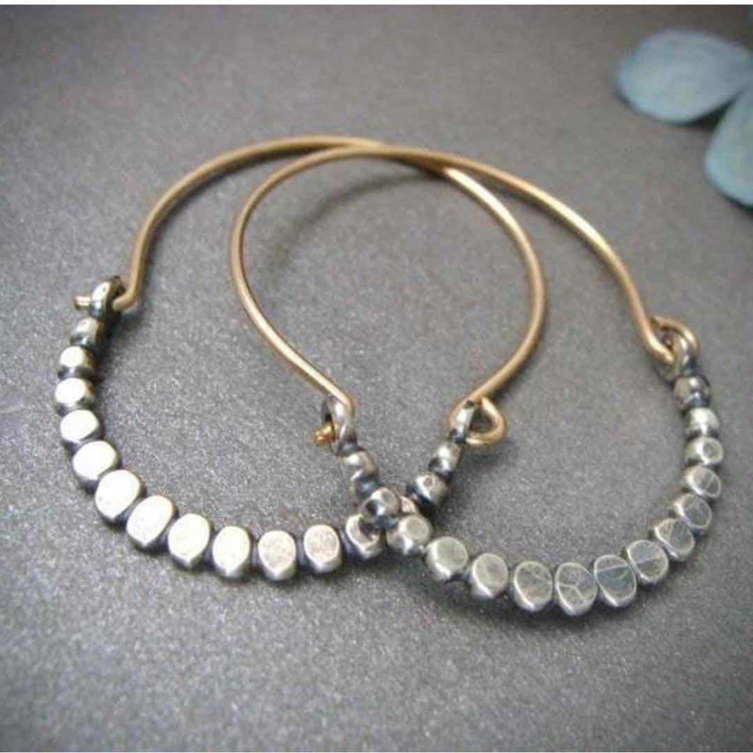 Boho Earrings Crafted from Sterling Silver