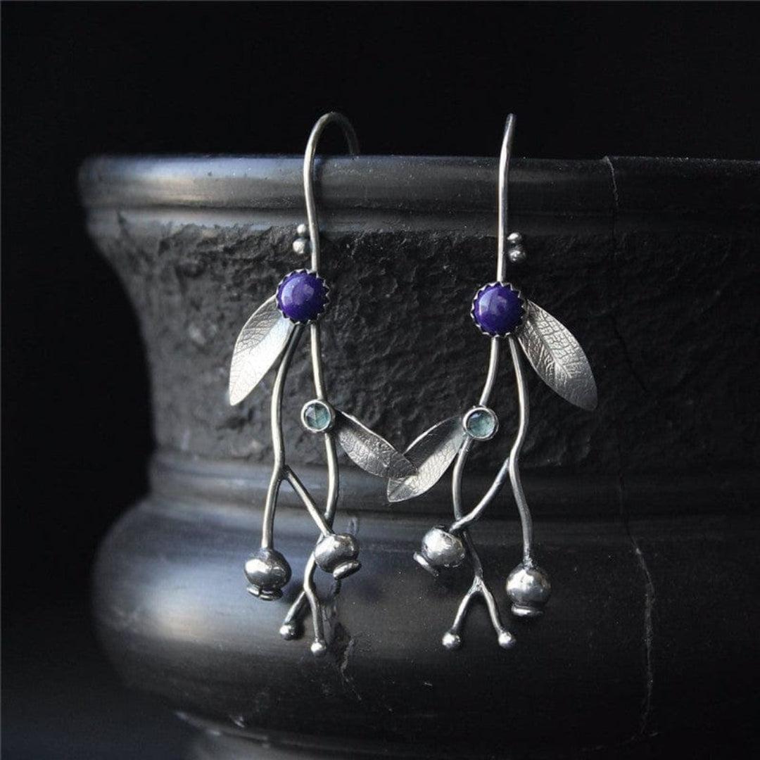 Sterling Silver Leaf Earrings