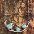 Vintage Bird Necklace in Silver
