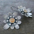 Antique Silver Margarita Earrings
