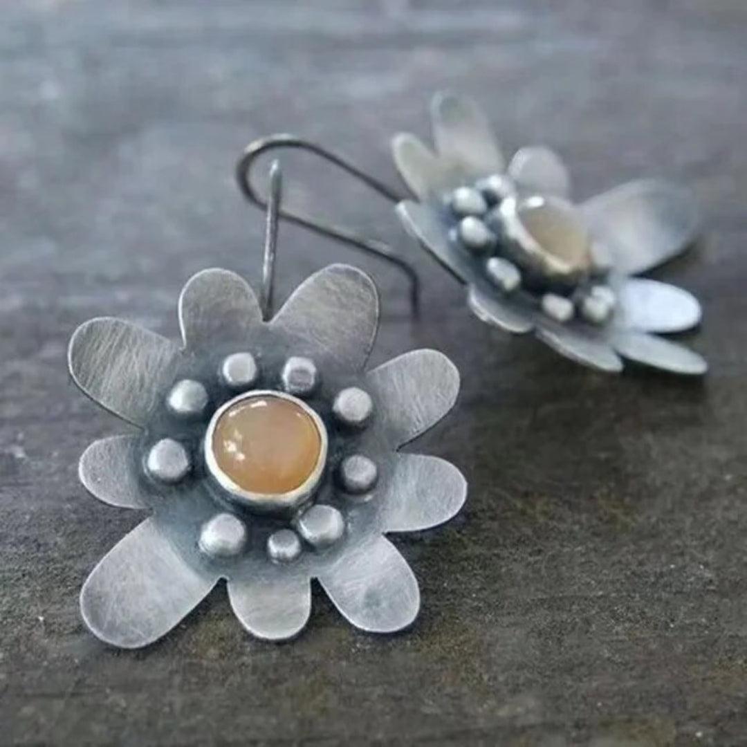Antique Silver Margarita Earrings