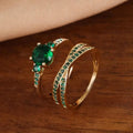 Elegant Bands Crafted from Verdant Gold