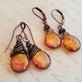 Vintage Glowworm Earrings