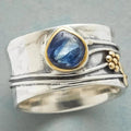 Vintage ring featuring a blue gemstone